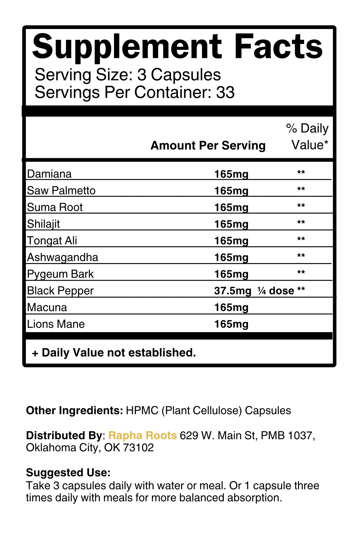 Male Vitality Supplement | Testosterone Booster for Men