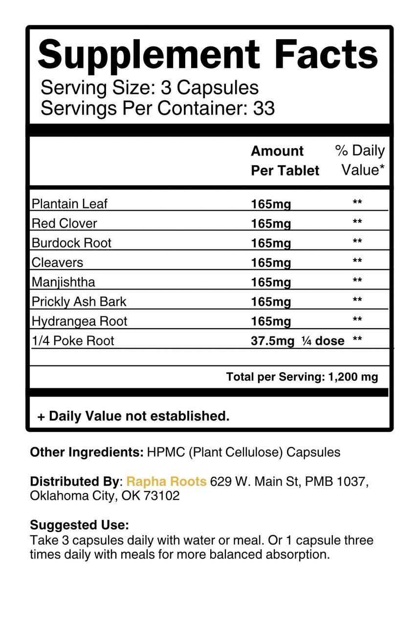 Lymph Drainage | Herbal Lymphatic Drainage Supplement