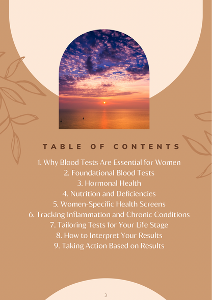 Foundational Blood Tests for Women’s Health