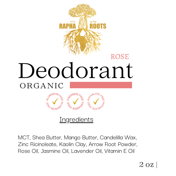 Rose Deodorant | Non-Toxic & Aluminum-Free